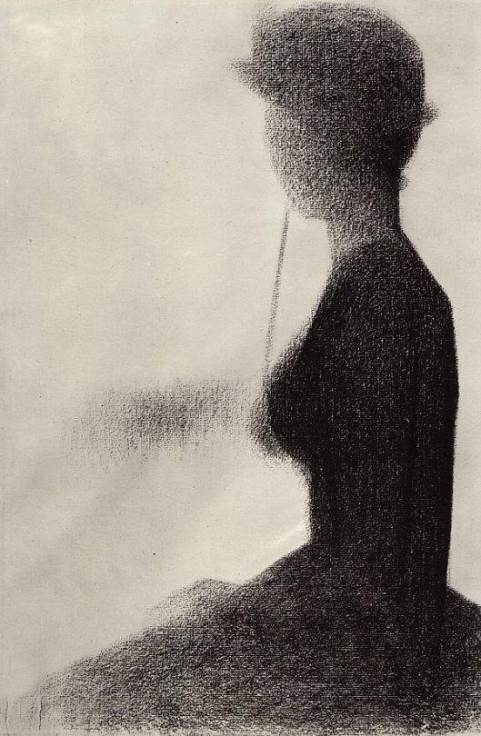 Georges-Seurat-Sitzende-Frau-mit-Regenschirm_600